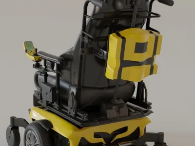 Electronic Wheelchair 3D model