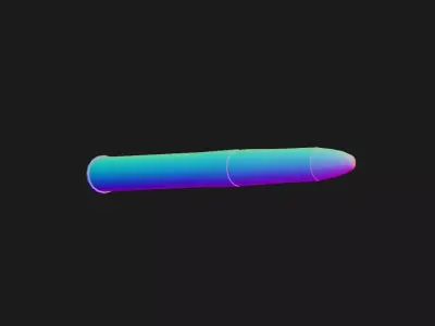 40mm bullet catridge 3D model