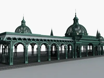Old f-ashioned Station 3D model