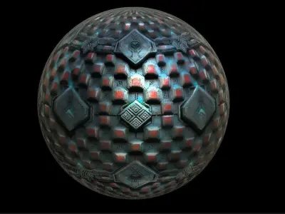 PBR Sci-Fi Seamless Realistic Material SBSAR 4k Texture 043 Texture