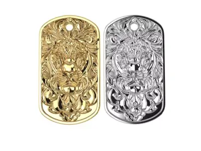 Lion military  Pendant  3D print model