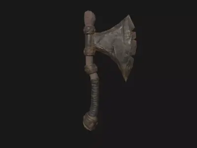 AXE Game Asset low poly 3D model  Low-poly 3D model