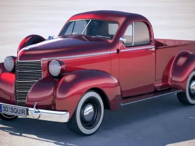 Studebaker Coupe Express 1938 3D model