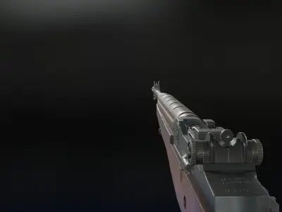 M14 Rifle Low-poly 3D model get