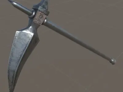 Zaghnal axe Low-poly 3D model