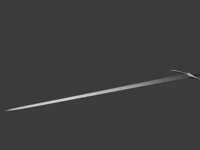 knight sword Low-poly 3D model purchase