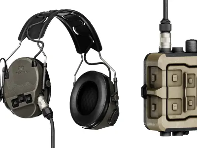 3M PELTOR COMTAC VII Low-poly 3D model