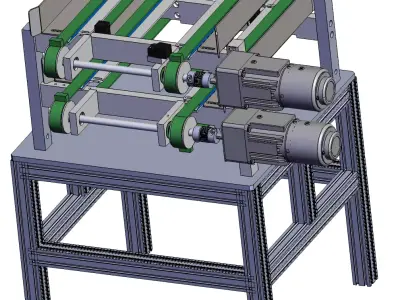 Dual-belt Conveyor 3D model