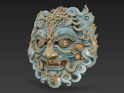 Mythical Beast Mask 3D model