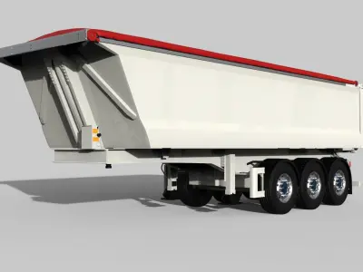 Siderale Tipper Trailer 3D model