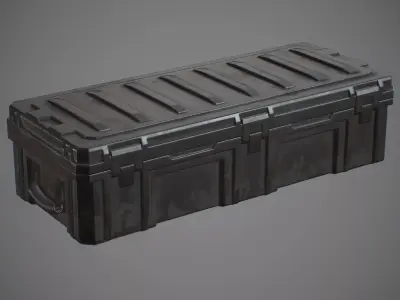 Storage Box Low-poly 3D model