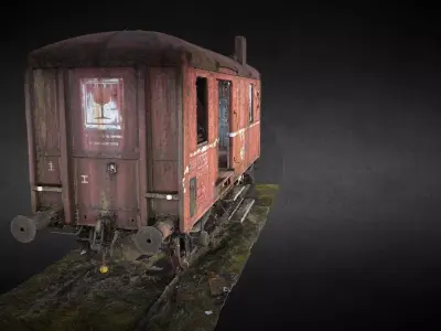 Red Wagon 3D model purchase