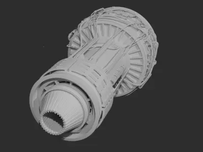 HAVOC-A00 Jet Engine 3D model