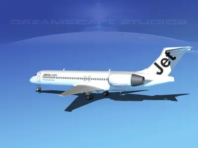 Boeing 717-200 Jet Star 2 3D model