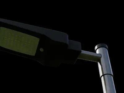Street lamp 3D model Free low-poly 3D model