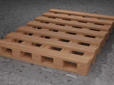 Pallet Low-poly 3D model order