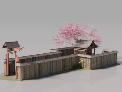 Traditional Japanese House 24 3D model