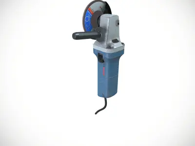 Electric Grinding Machine Low-poly 3D model