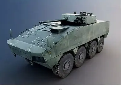 Low-Medium Poly Military Collection Low-poly 3D model
