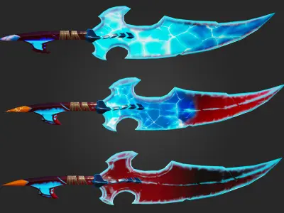 Low Poly Stylized Sword   Free low-poly 3D model