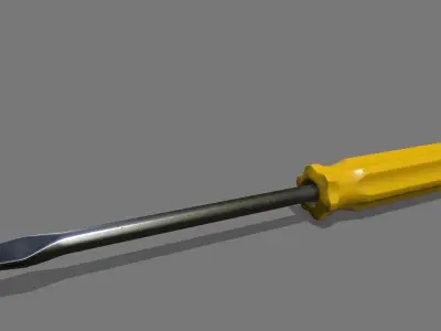 screwdriver Low-poly 3D model 13