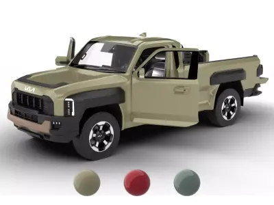 Kia Tasman Single Cab 2026 HQ 3d model 3D model