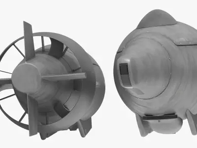 Greyshark GS P1 Bravo Marine Drone Dirt 3D model