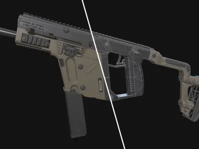 Kriss Vector Low-poly 3D model buy