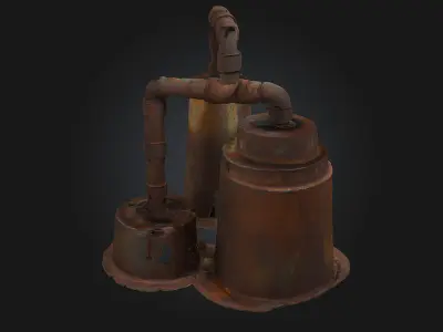 Rustic Distillers  Old-World Charm for Craft Spirits and Alchemy 3D model