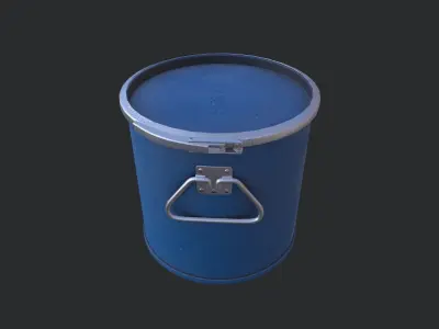 Sheet Drum Low-poly 3D model