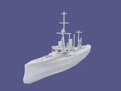 HMS Dreadnought 3D print model