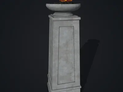 Fire Column 3D model