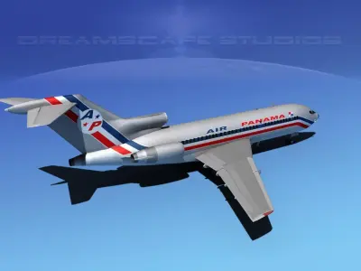 Boeing 727-100 Air Panama 3D model
