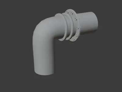 Sewage Pipe Outlet Free low-poly 3D model