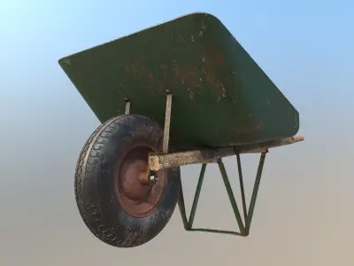 Swedish Wheelbarrow 8K 3D model