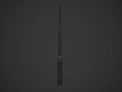 Telescopic Baton Low-poly 3D model