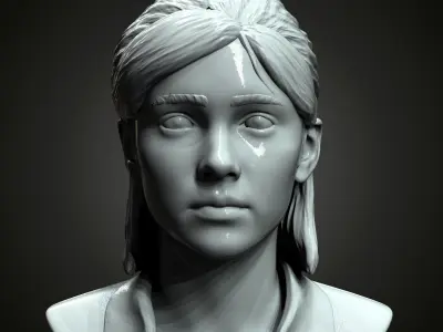 Ellie bust from The Last Of Us Part II  3D print model