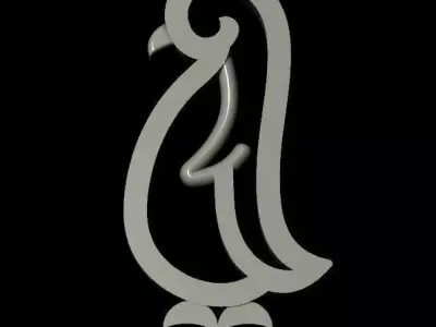 Penguin logo Free 3D print model