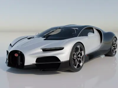 Bugatti Tourbillon 2024 High Detail Game Ready Cinematic Low-poly 3D model