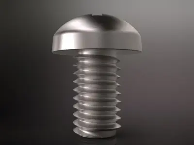 pan head screw M3 x 5mm 10mm Free 3D model