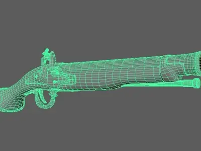 Old gun 3D model