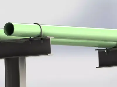 Pipe support Free 3D model purchase