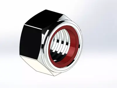  locking nut 3D model