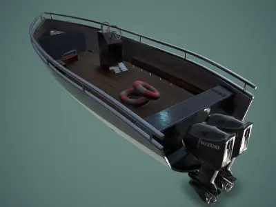 First Ever Vehicle Modelling - Boat 3D model