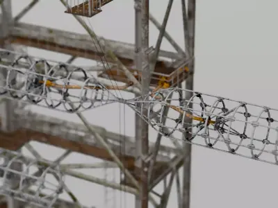 Chernobyl RLS Radar 5N32 Duga BIG MAST 3D model