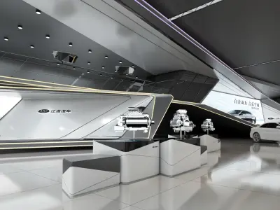 auto booth  3D model by chenchenchangchang