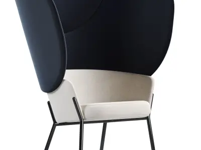 Wam 1571 Armchair By Bross Italy 3D model