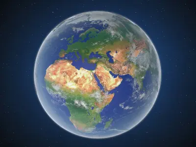  Earth Globe with Soyuz Spacecraft Collection 