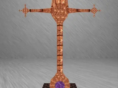 Holy Blade Low-poly 3D model