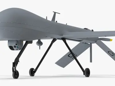 Unmanned Aerial Vehicle Reaper Drone MQ-1 Predator 3D model